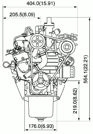 D722 Super Mini Diesel Engine [D722] - Kubota - Engines